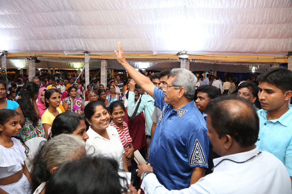 meeting people -Gotabhaya Rajapaksa