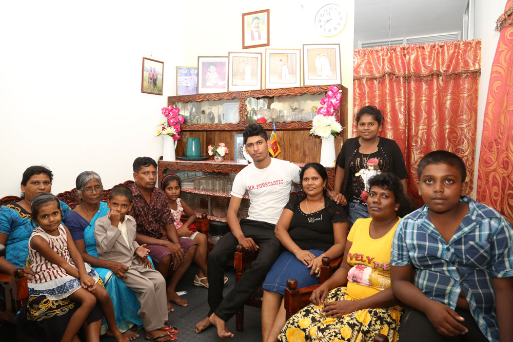 Inside a house of - cyril c perera mawatha housing project for low income families in Colombo Sri Lanka