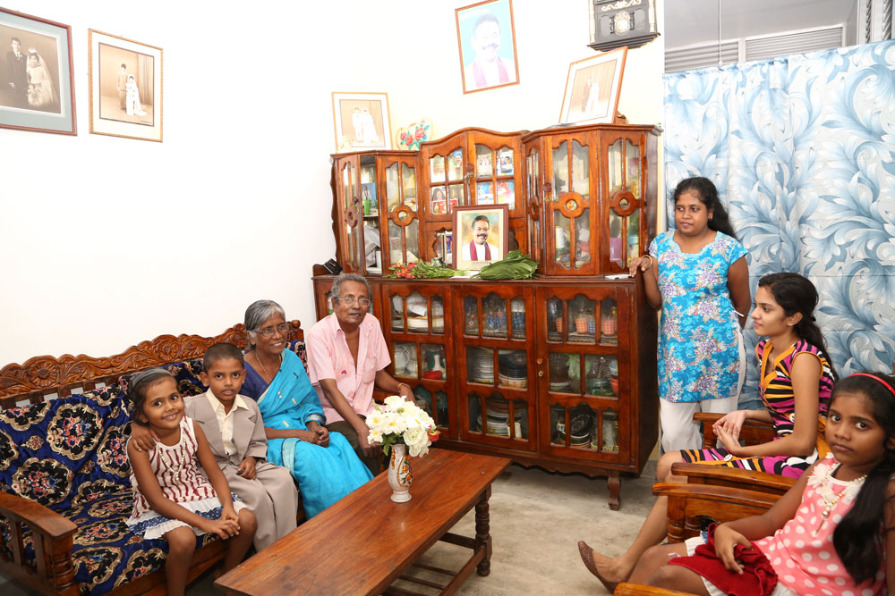 Inside a house of a Cyril c perera mawatha housing project