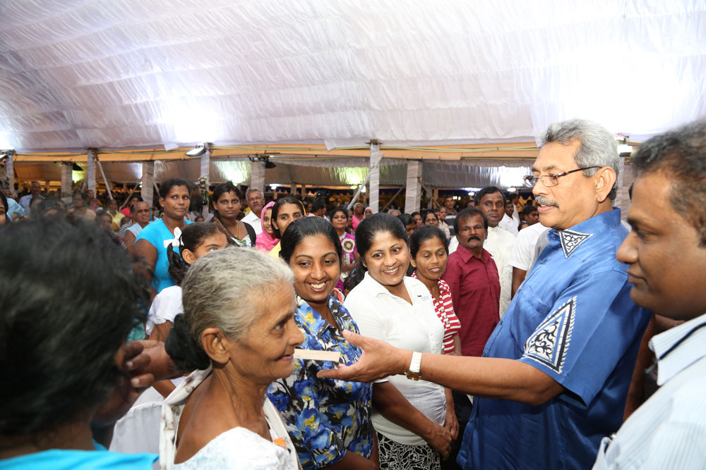 meeting people - Gotabhaya Rajapaksa
